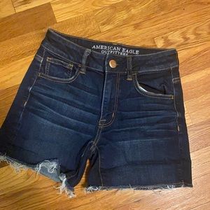 Mid-waisted Denim Shorts